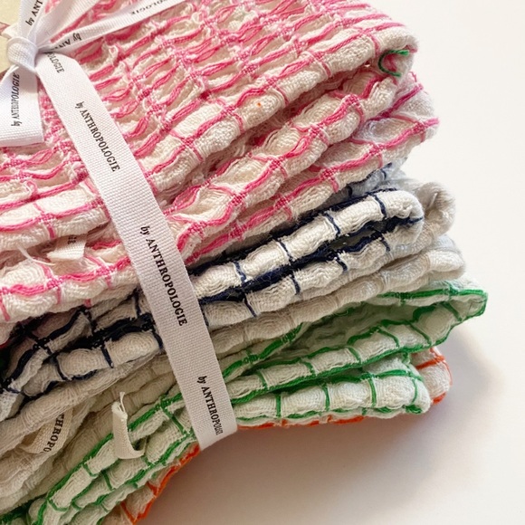 sale | anthropologie | holiday sandira dishcloths, set of 6 - Picture 6 of 7